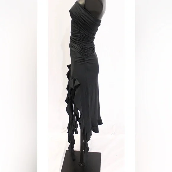 Urban Revivo Elegant Black ruffle Dress XS - Picture 5 of 8